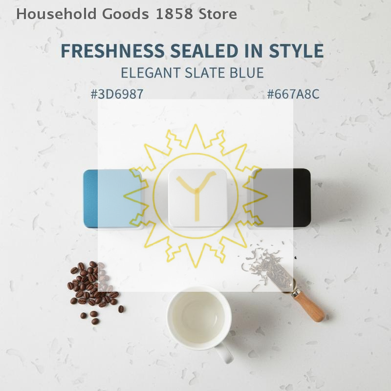 Tea Coffee Sugar Container - Kaffeebohnen-, Teeblatt- und Zucker-Aufbewahrungsdose, Leere Teedose