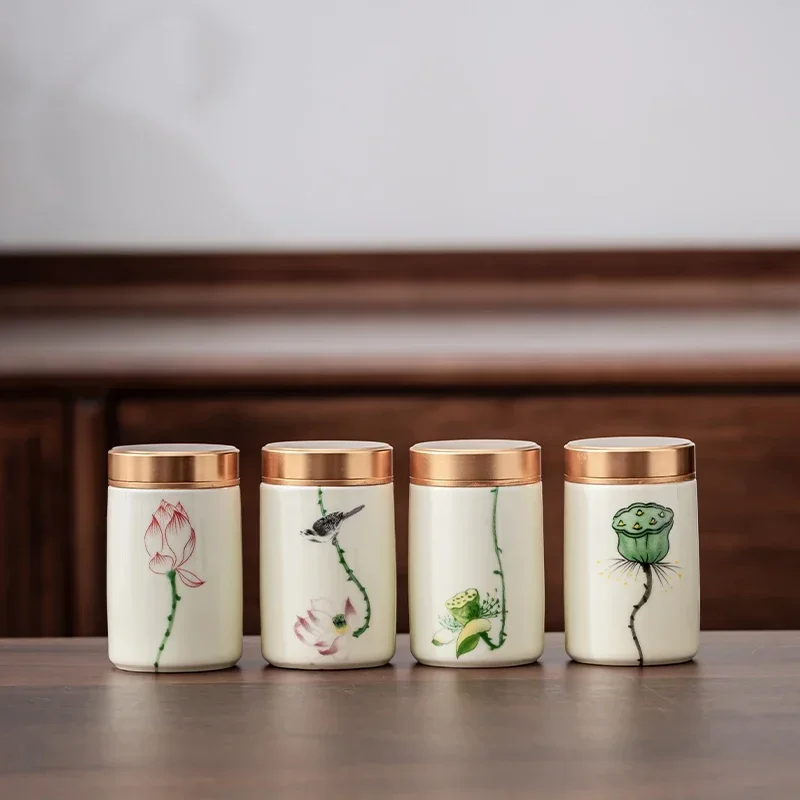 Tea Coffee Sugar Container - 4 TEILE/LOS Boutique keramik Tee Caddy