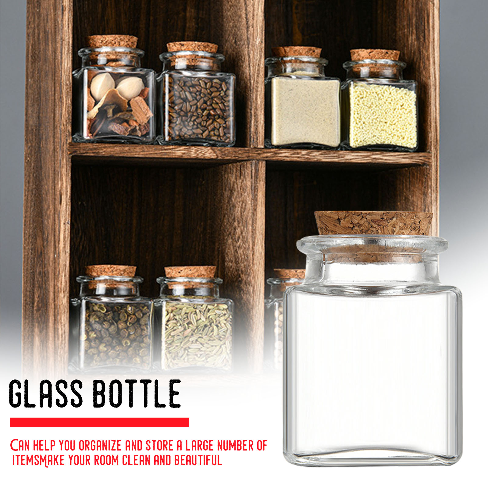 Tea Coffee Sugar Container - 1/5/10 Stück Glas-Vorratsdosen für die Küche,