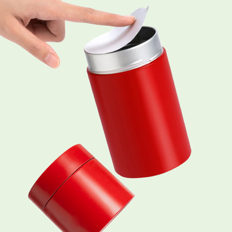Tea Coffee Sugar Container - Kaffee-Aufbewahrungsbox Haushaltsorganizer Küchenzubehör Mini-Blechdose Teedose Kleine