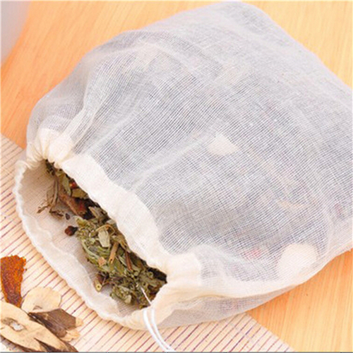 Coffee Tea Spices - 1pc/10Pcs Baumwolle Tee Taschen Muslin Kordel