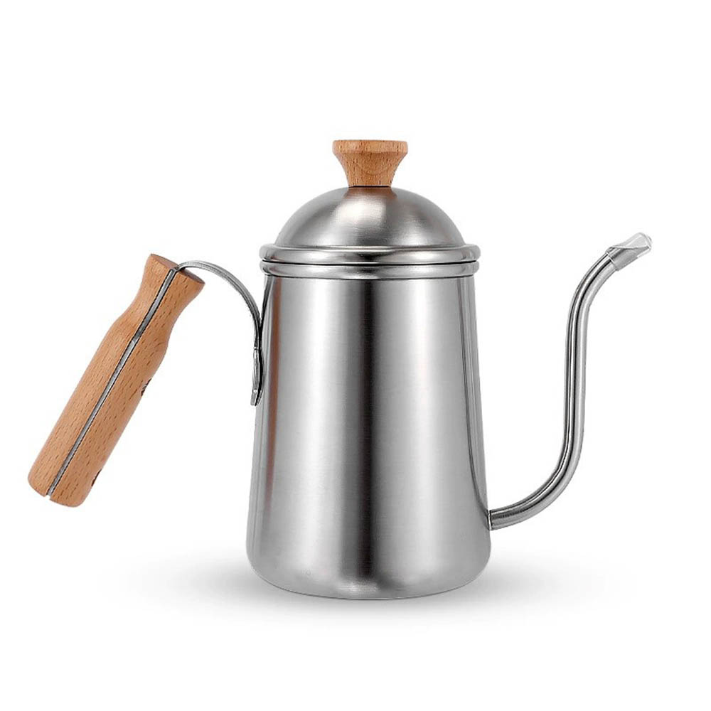 Coffee Tea Bean - Übergießen Sie Kaffeekessel, Schwanenhals-Teekessel aus Edelstahl,