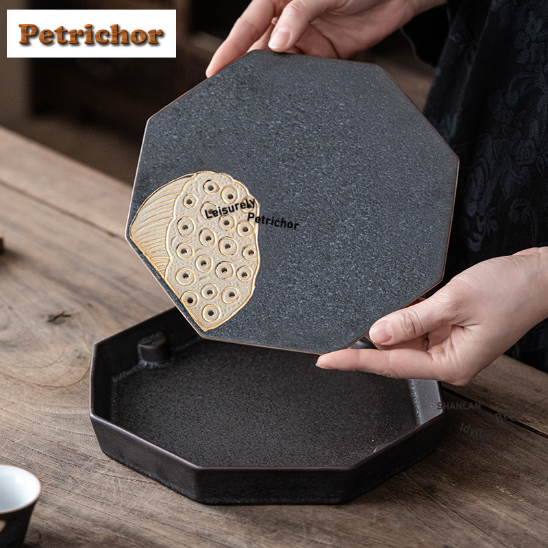 Gold Zeichnung Lotus Pod Octag – Draw Coffee And Tea Bewertung und Preis