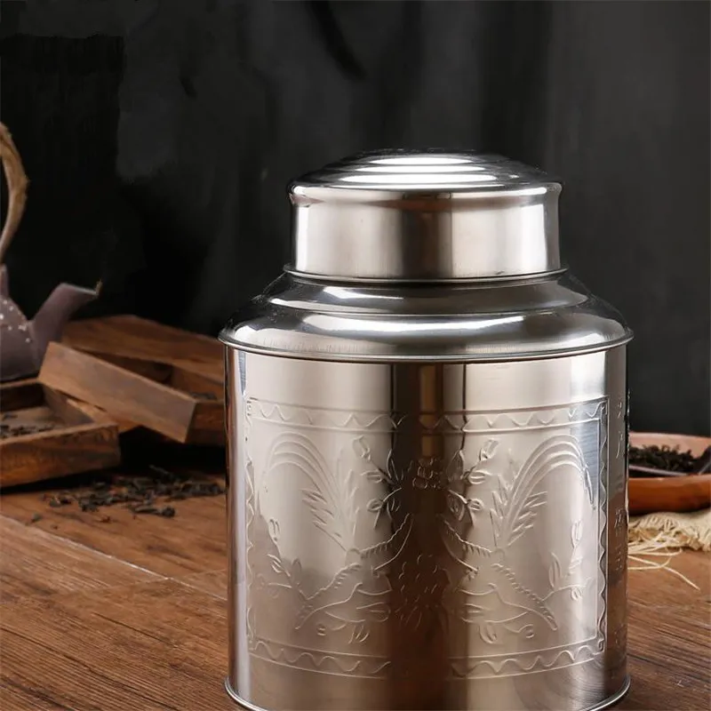 Große Teedose aus Edelstahl, V – Tea Coffee Sugar Container Bewertung und Preis