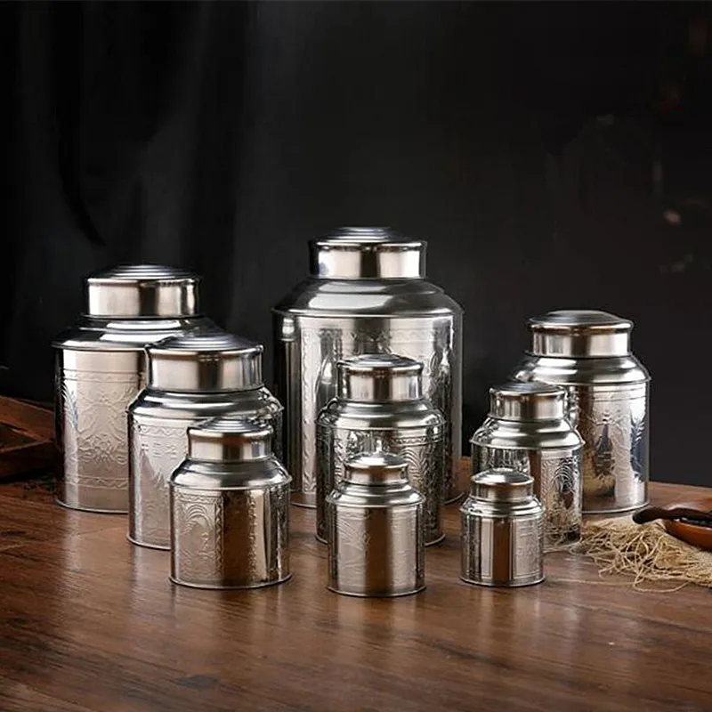 Große Teedose aus Edelstahl, V – Tea Coffee Sugar Container Bewertung und Preis