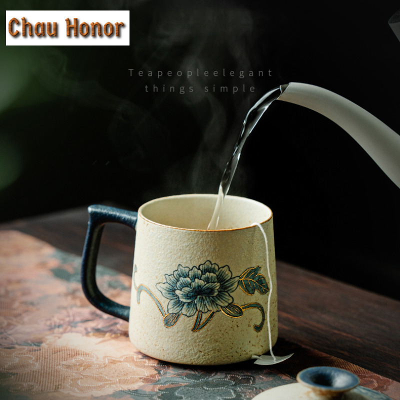 330 ml blaue und weiße Feuerst – Draw Coffee And Tea Bewertung und Preis