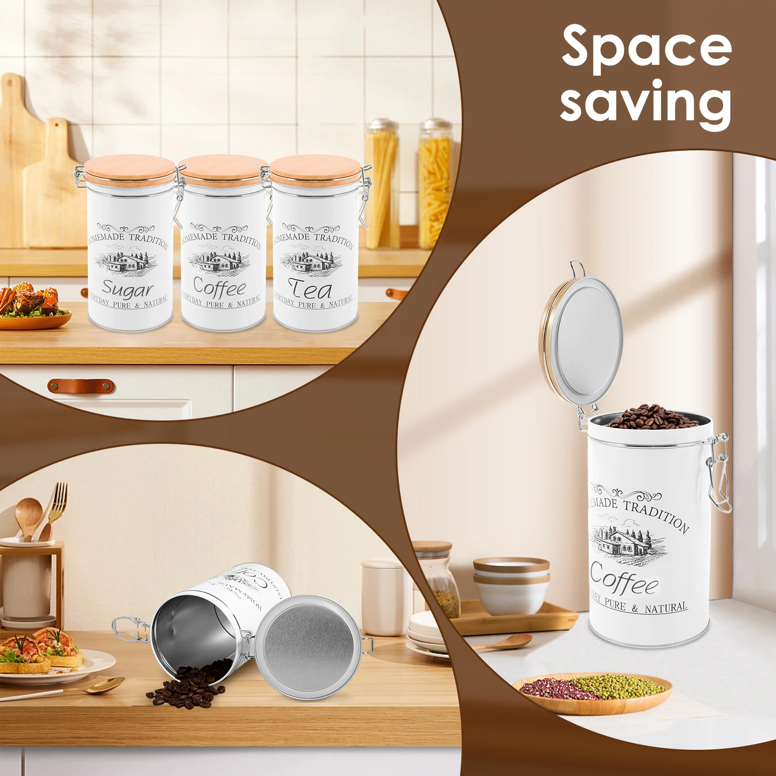 3 Teile/satz Tee Kaffee Zucker – Tea Coffee Sugar Container Bewertung und Preis
