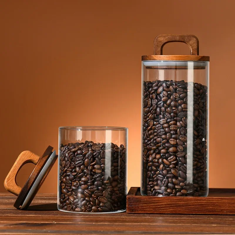 Klarglasbehälter mit Bambusdec – Tea Coffee Sugar Container Bewertung und Preis
