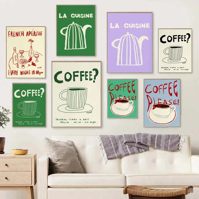 1 Stück rahmenloser dekorative – Draw Coffee And Tea Bewertung und Preis