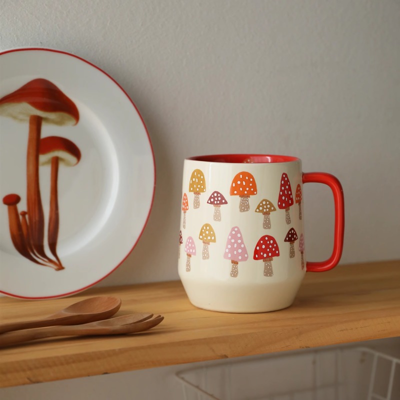 Europäischen Stil Keramik Pilz – Coffee Tea English Bewertung und Preis