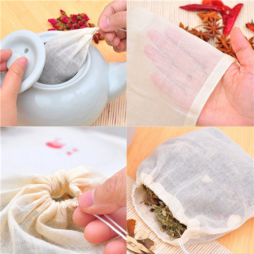 1pc/10Pcs Baumwolle Tee Tasche – Coffee Tea Spices Bewertung und Preis