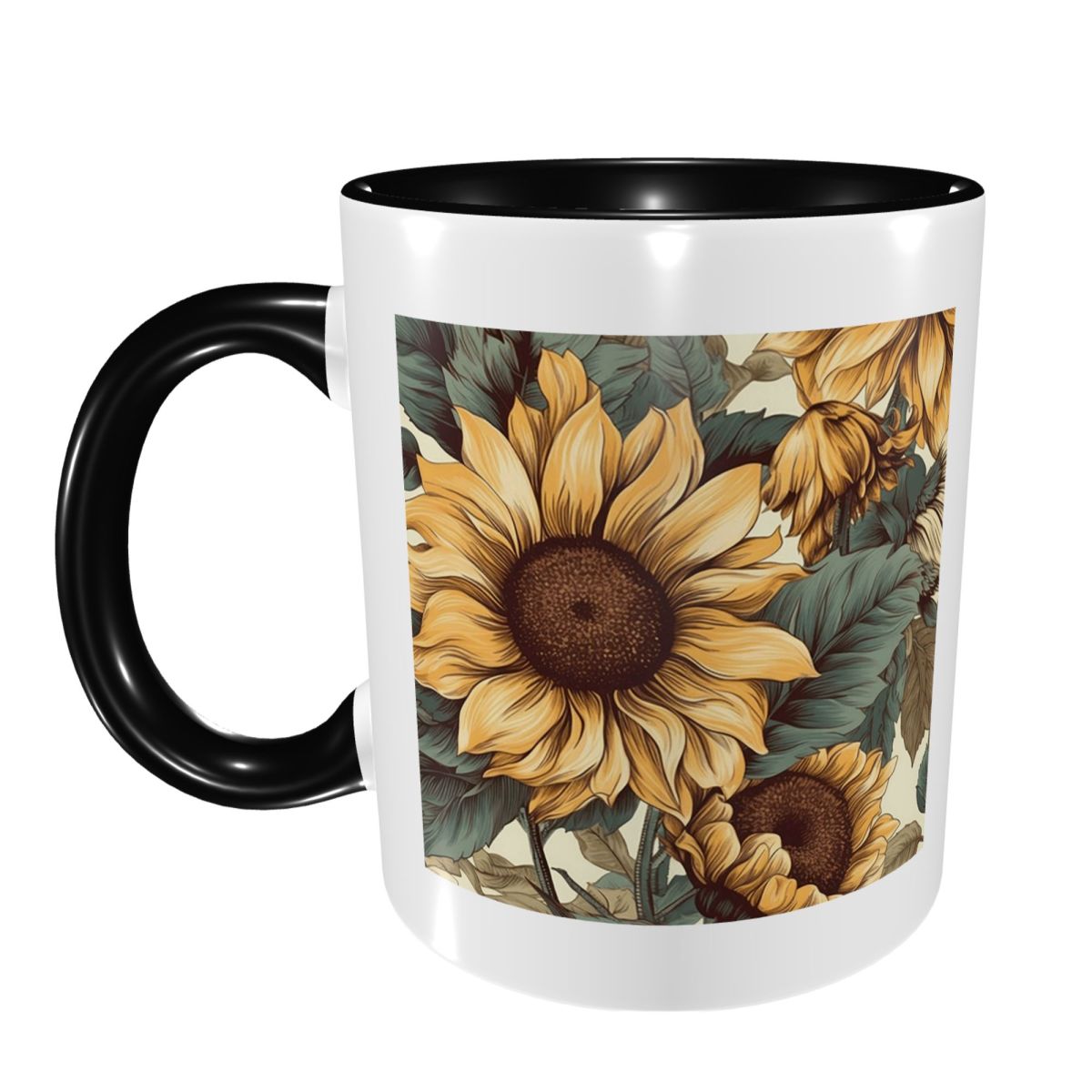 Goldener Sonnenblumen-Cluster  – Draw Coffee And Tea Bewertung und Preis