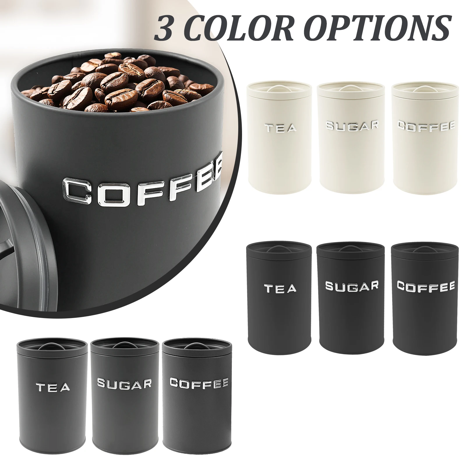 3-teiliges Glas für Tee, Kaffe – Tea Coffee Sugar Container Bewertung und Preis